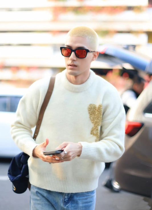 Ami Christmas crew neck sweater