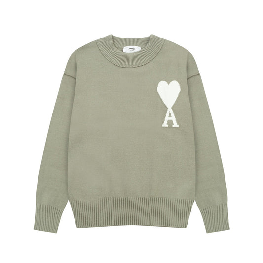 AMI PARIS Cotton and wool sweater