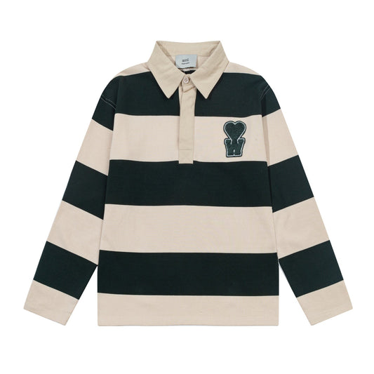 AMI PARIS Polo Collar Sweatshirt