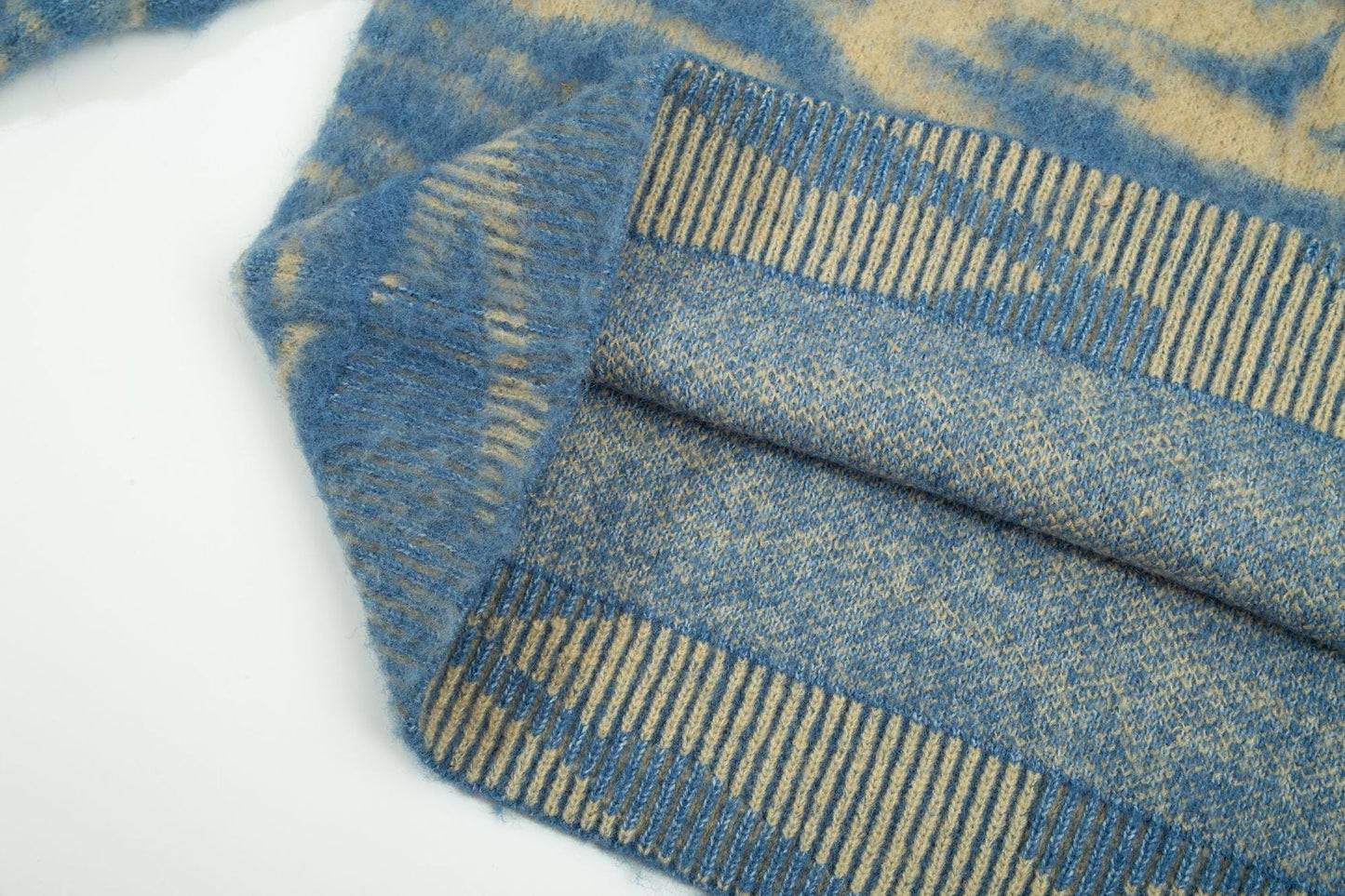 Angora wool knitted sweater