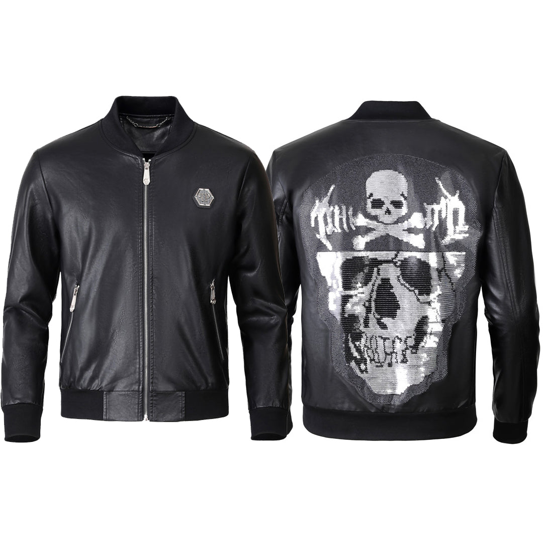 PP LOGO Cowhide Jacket