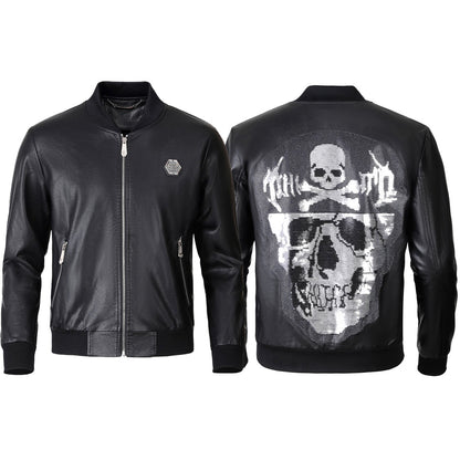 PP LOGO Cowhide Jacket