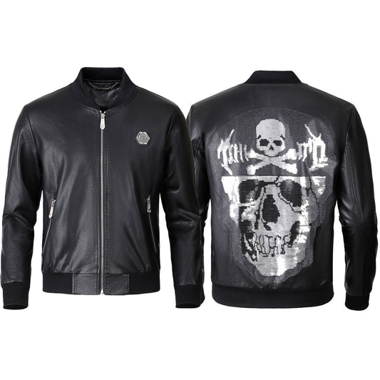 PP LOGO Cowhide Jacket