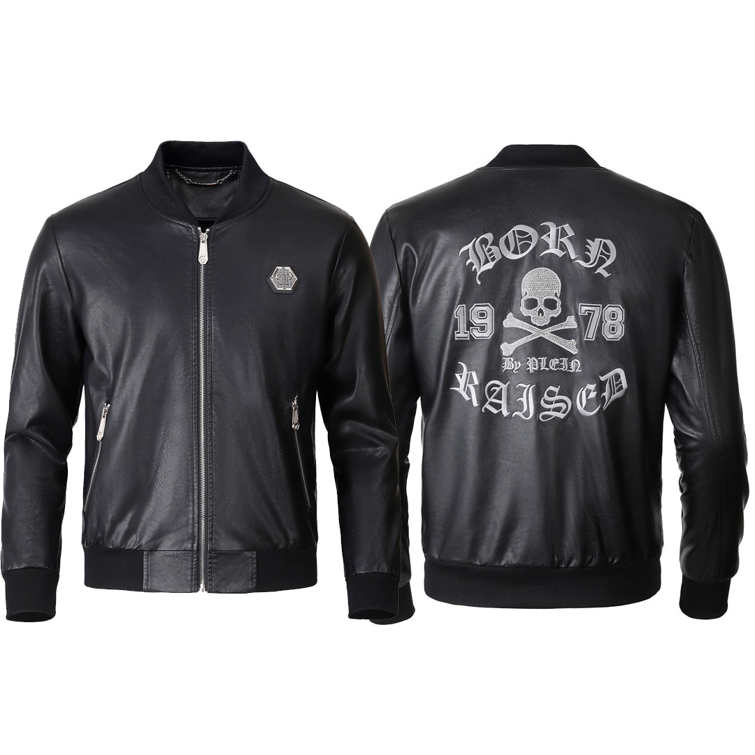 PP LOGO Cowhide Jacket