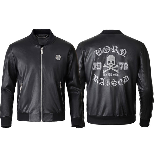 PP LOGO Cowhide Jacket