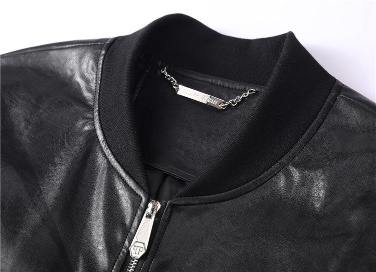 PP LOGO Cowhide Jacket