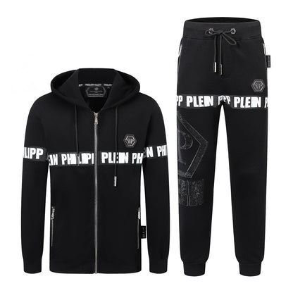 PP Logo Hoodie Jacket Suit
