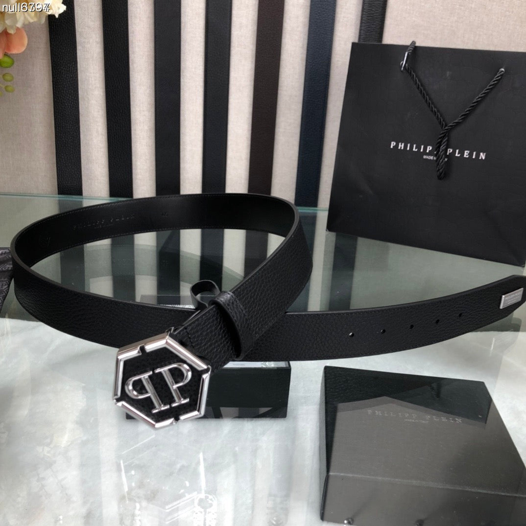 PP Leather Logo Belt#3