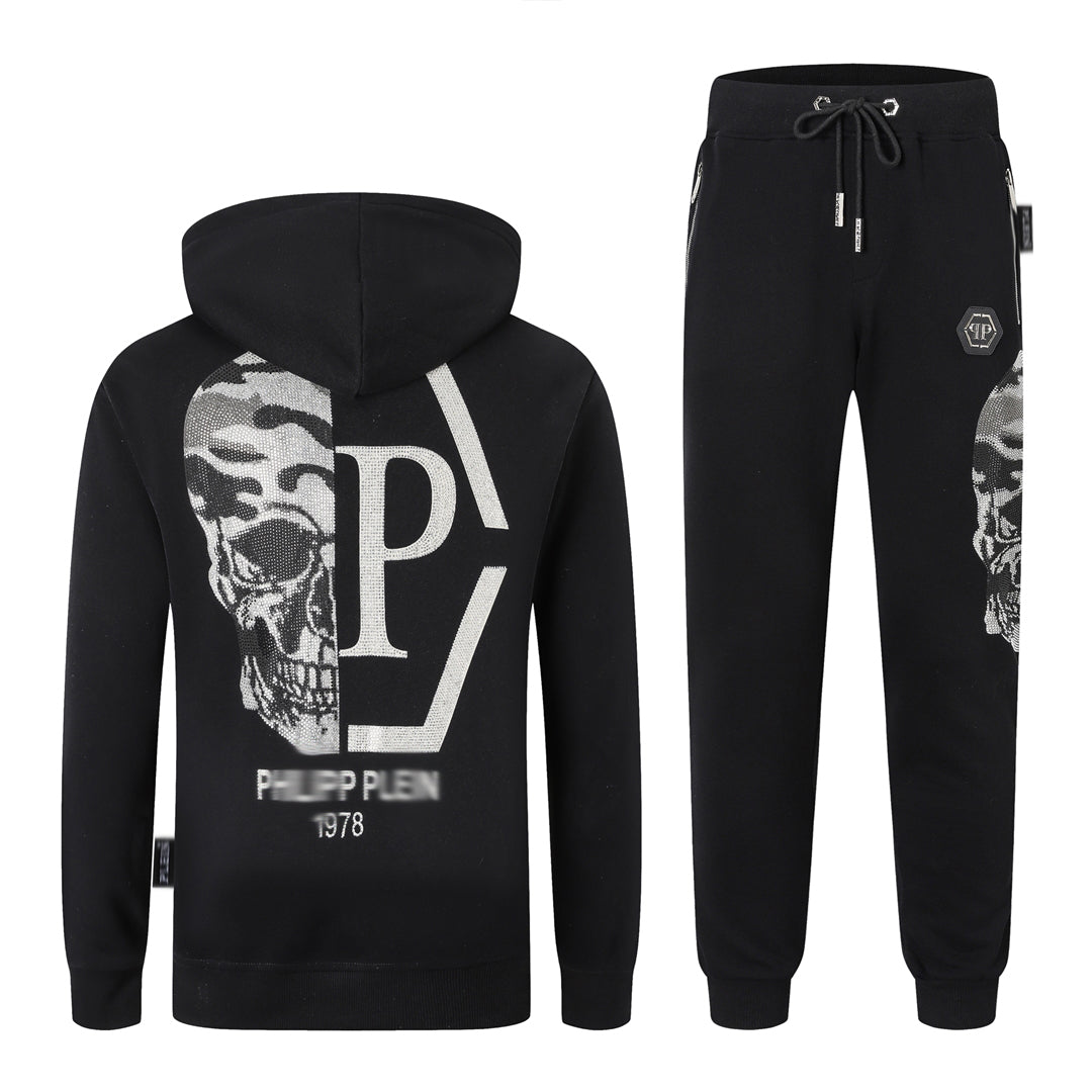 PP Logo Hoodie Jacket Suit