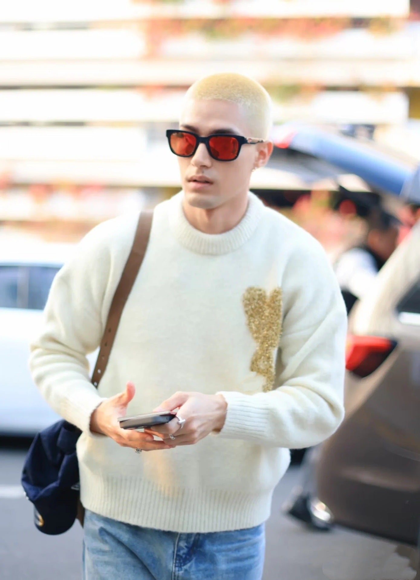 Ami Christmas crew neck sweater