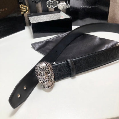 PP Leather Skull Belt#8