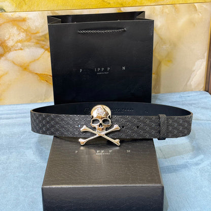 PP Leather Skull Belt#5