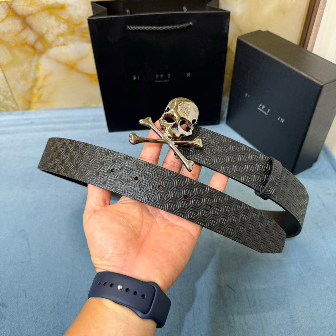 PP Leather Skull Belt#5