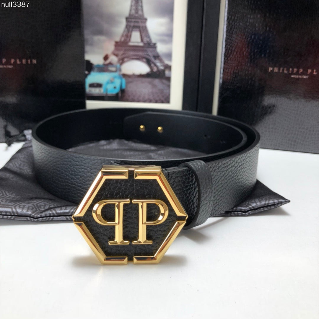PP Leather Logo Belt#3
