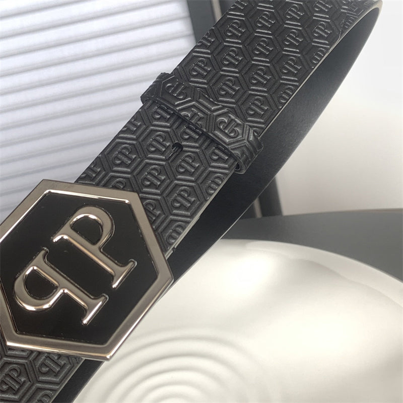 PP Leather Logo Belt#2