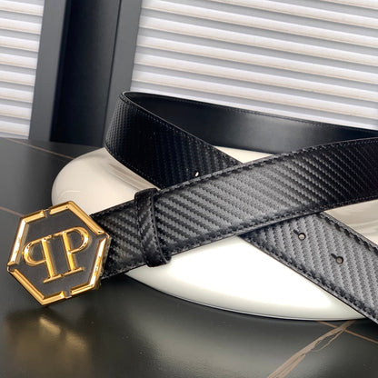 PP Leather Logo Belt#12