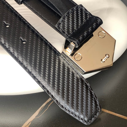 PP Leather Logo Belt#12