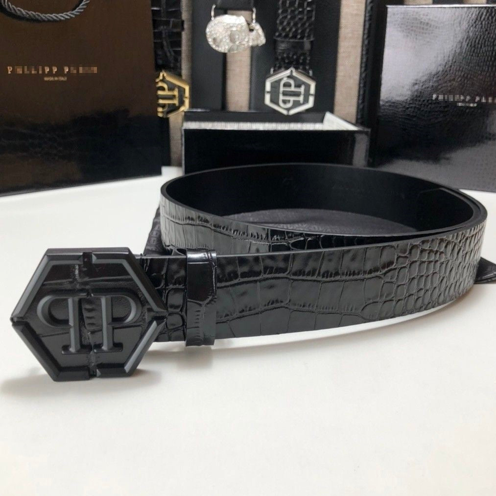 PP Leather Logo Belt#15