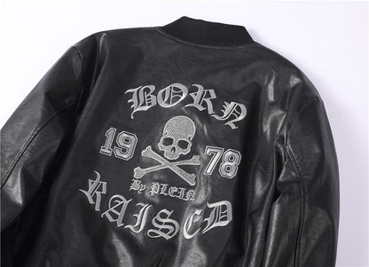 PP LOGO Cowhide Jacket