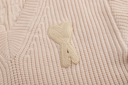 AMI PARIS Cotton and wool sweater