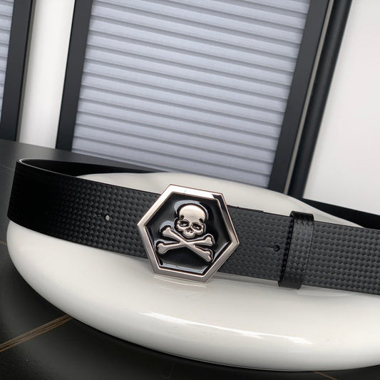 PP Leather Skull Belt#6
