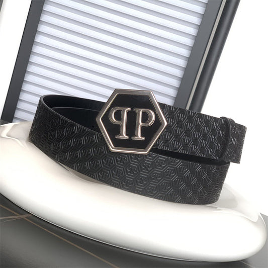 PP Leather Logo Belt#2