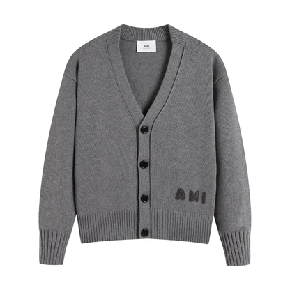 AMI PARIS Cotton and wool sweater