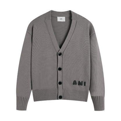 AMI PARIS Cotton and wool sweater