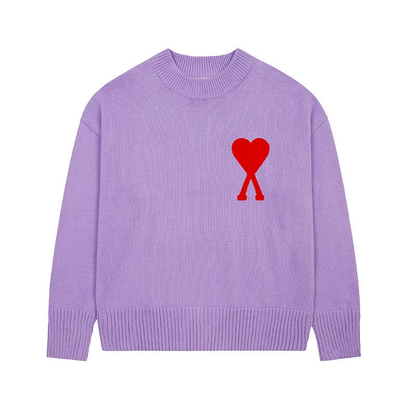 Ami Big Heart Casual Sweater