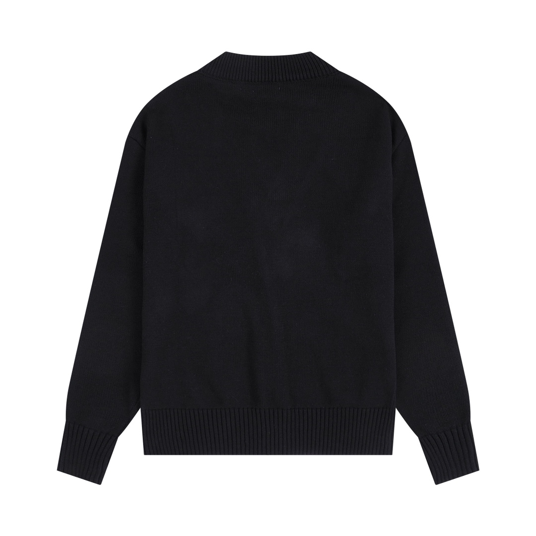 AMI PARIS Cotton and wool cardigan