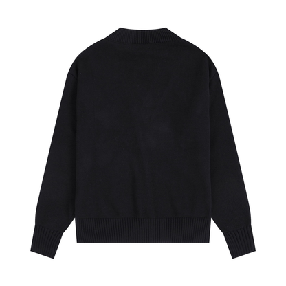 AMI PARIS Cotton and wool cardigan