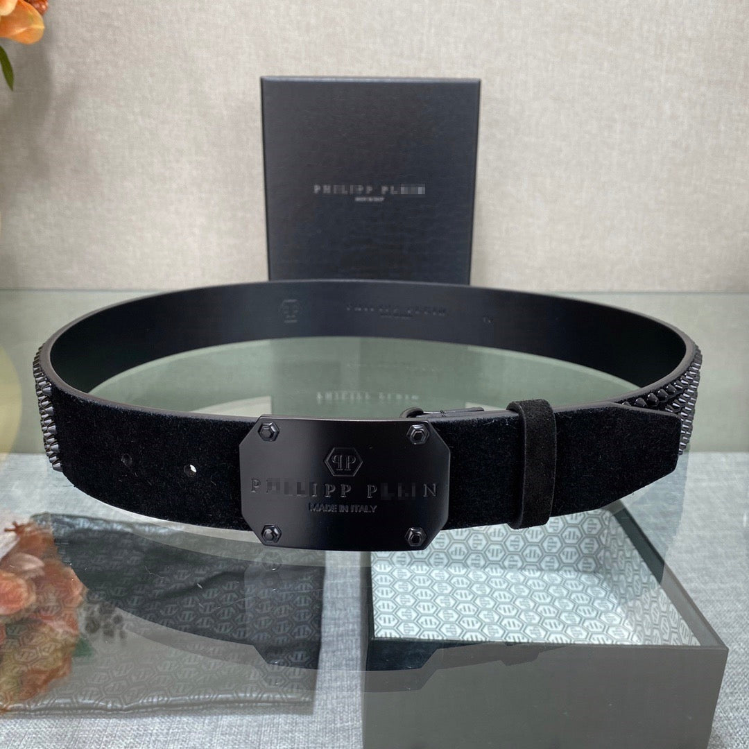 PP Leather Logo Belt#9