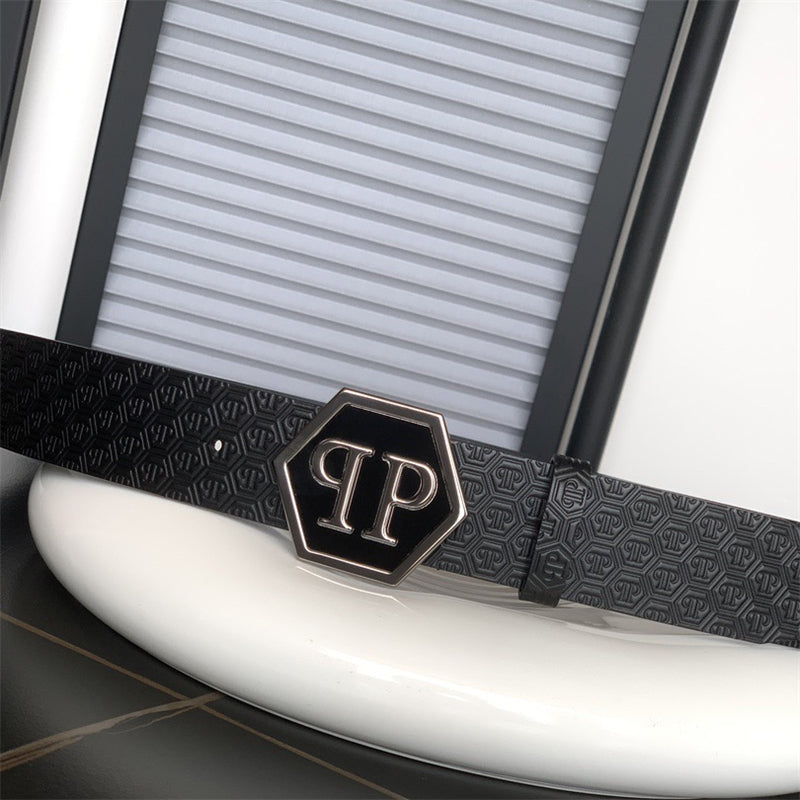 PP Leather Logo Belt#2
