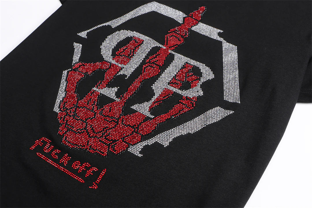 PP Skull Hand Embellished T-shirt