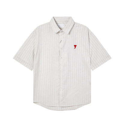 AMI PARIS Striped Couple Shirts