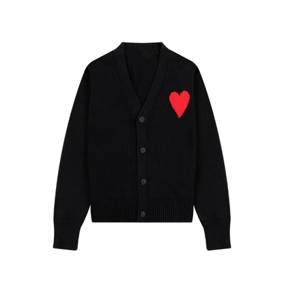 Ami big heart cardigan
