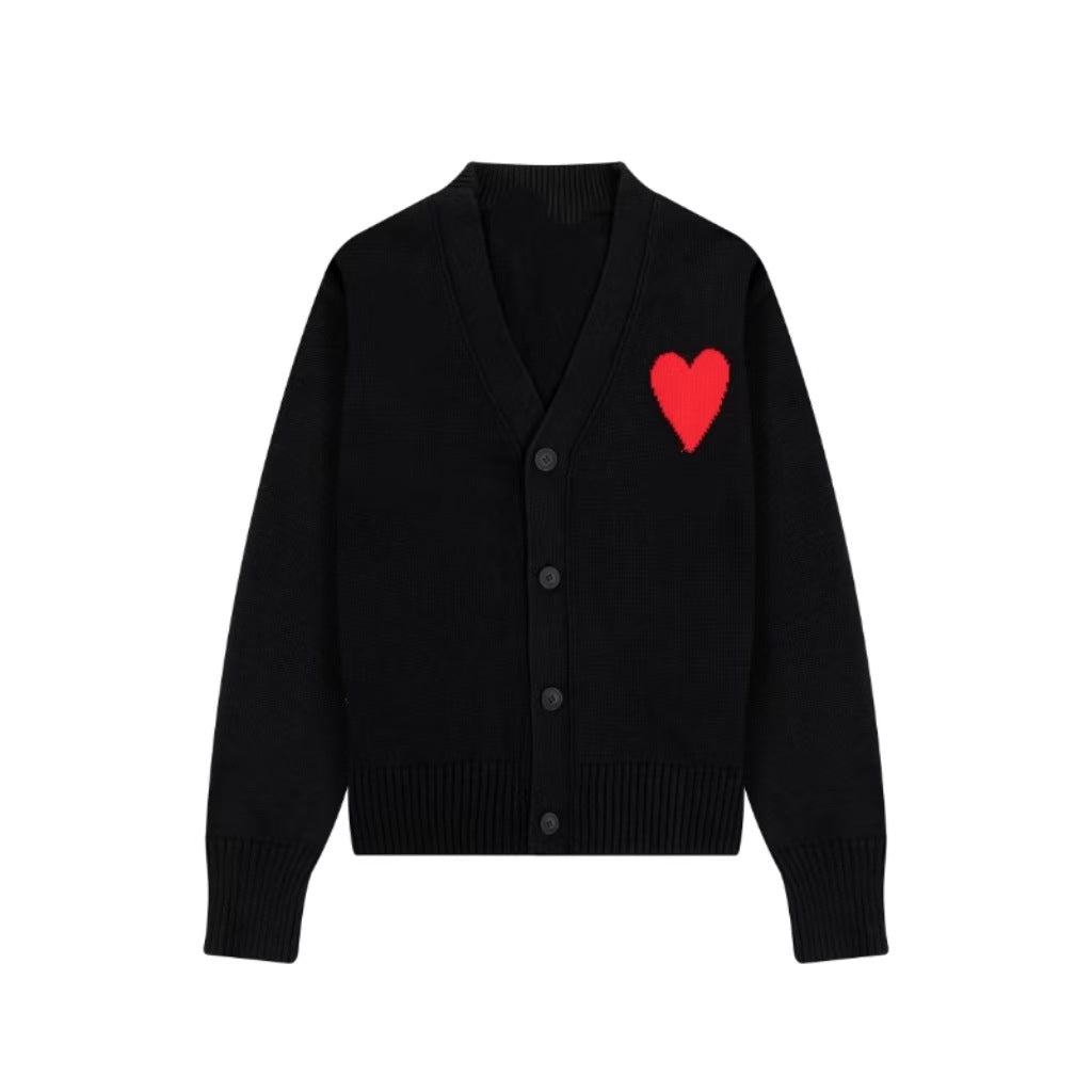 Ami big heart cardigan