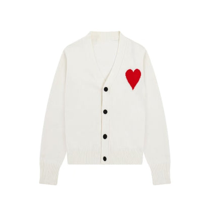 Ami big heart cardigan