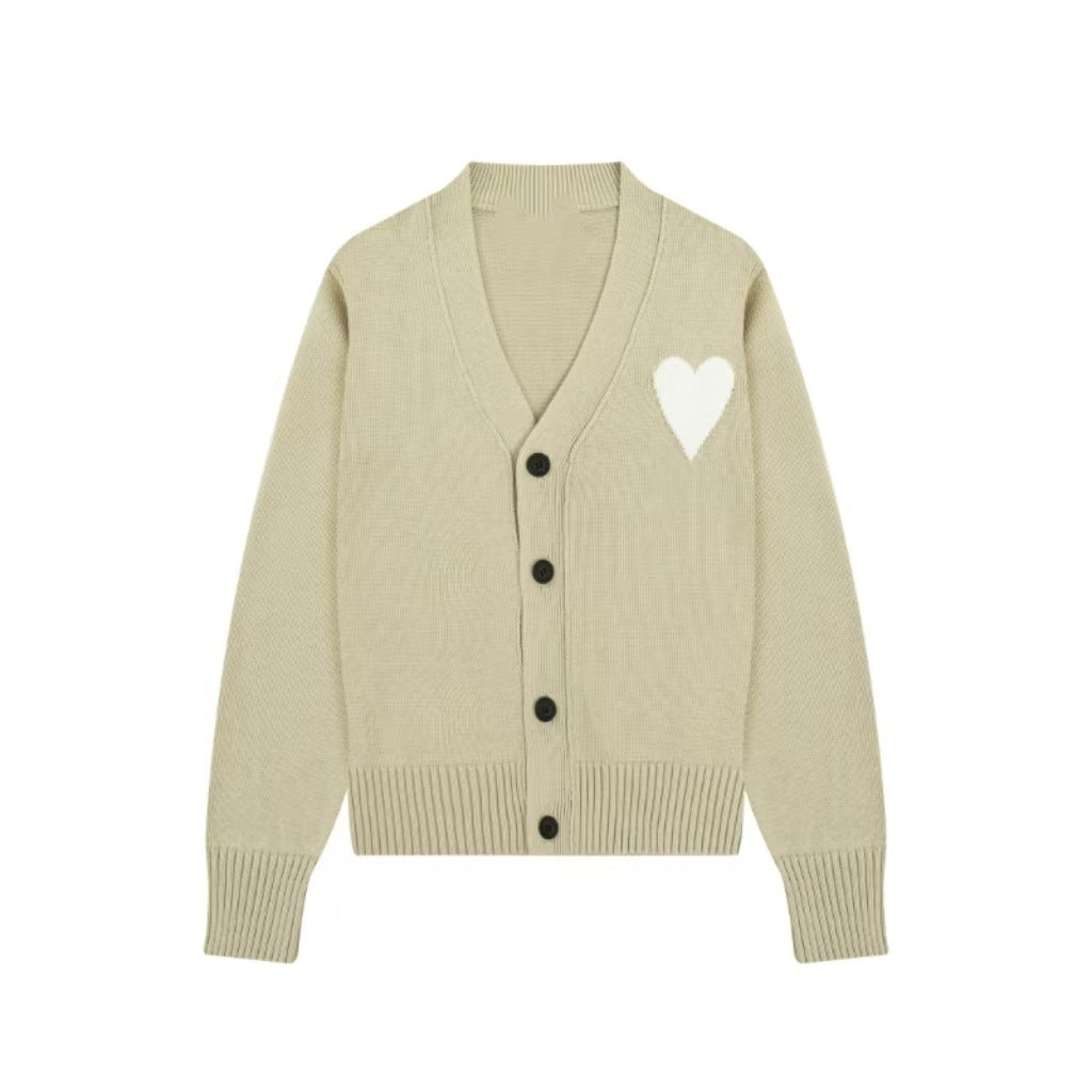 Ami big heart cardigan