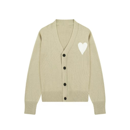 Ami big heart cardigan