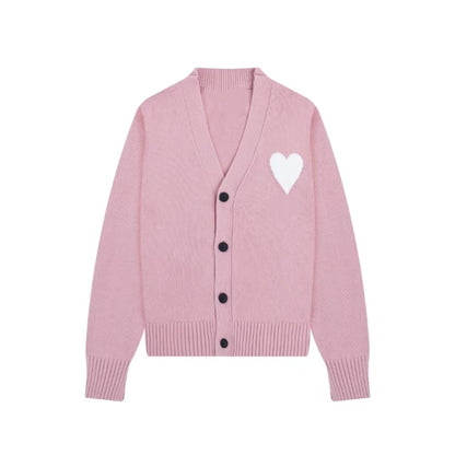 Ami big heart cardigan