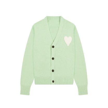 Ami big heart cardigan