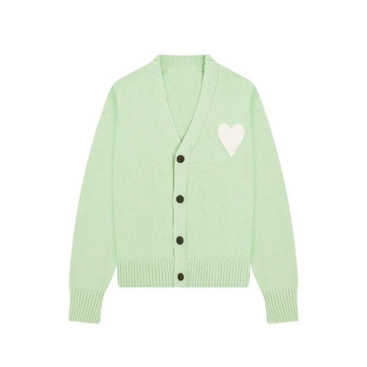 Ami big heart cardigan