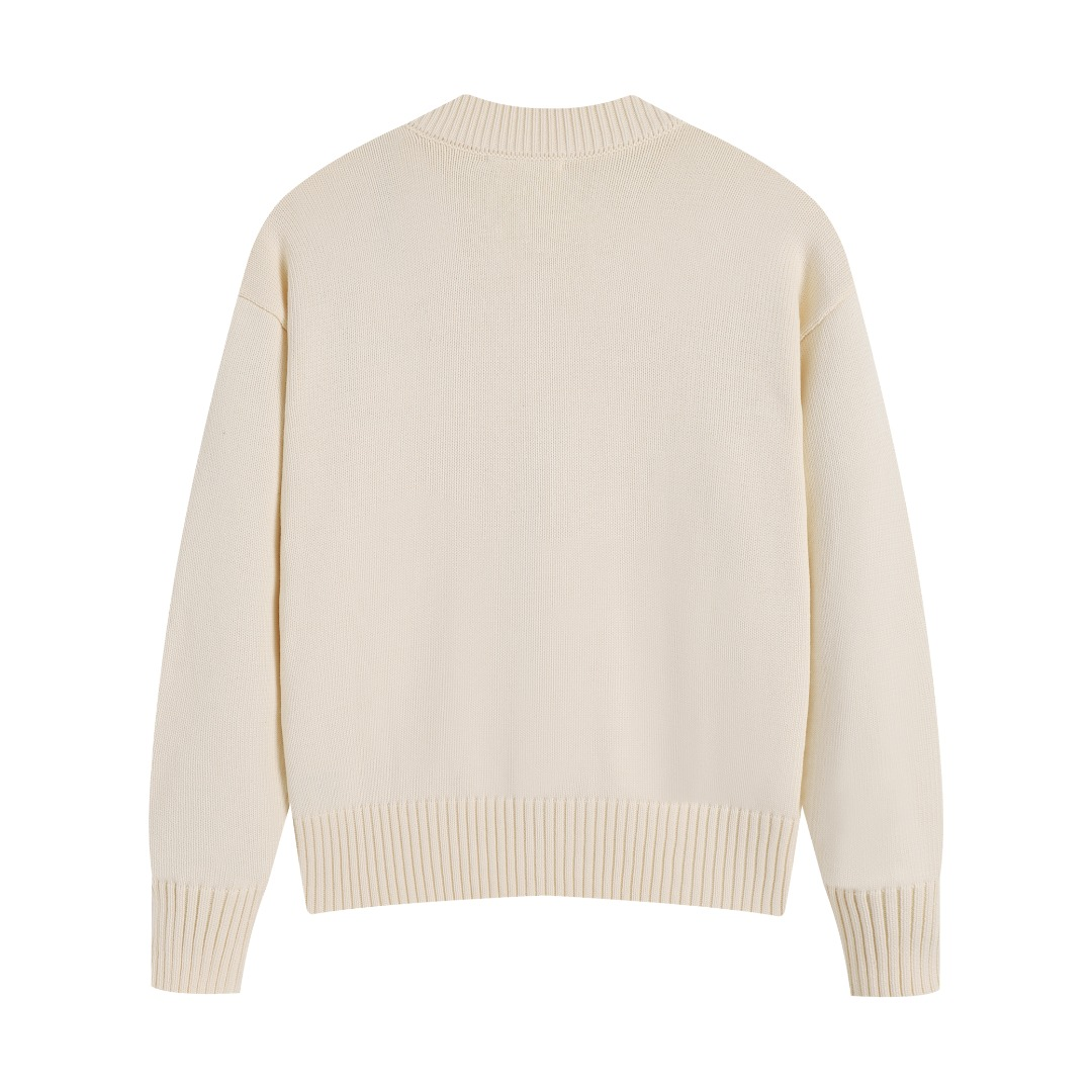 AMI PARIS Cotton and wool sweater