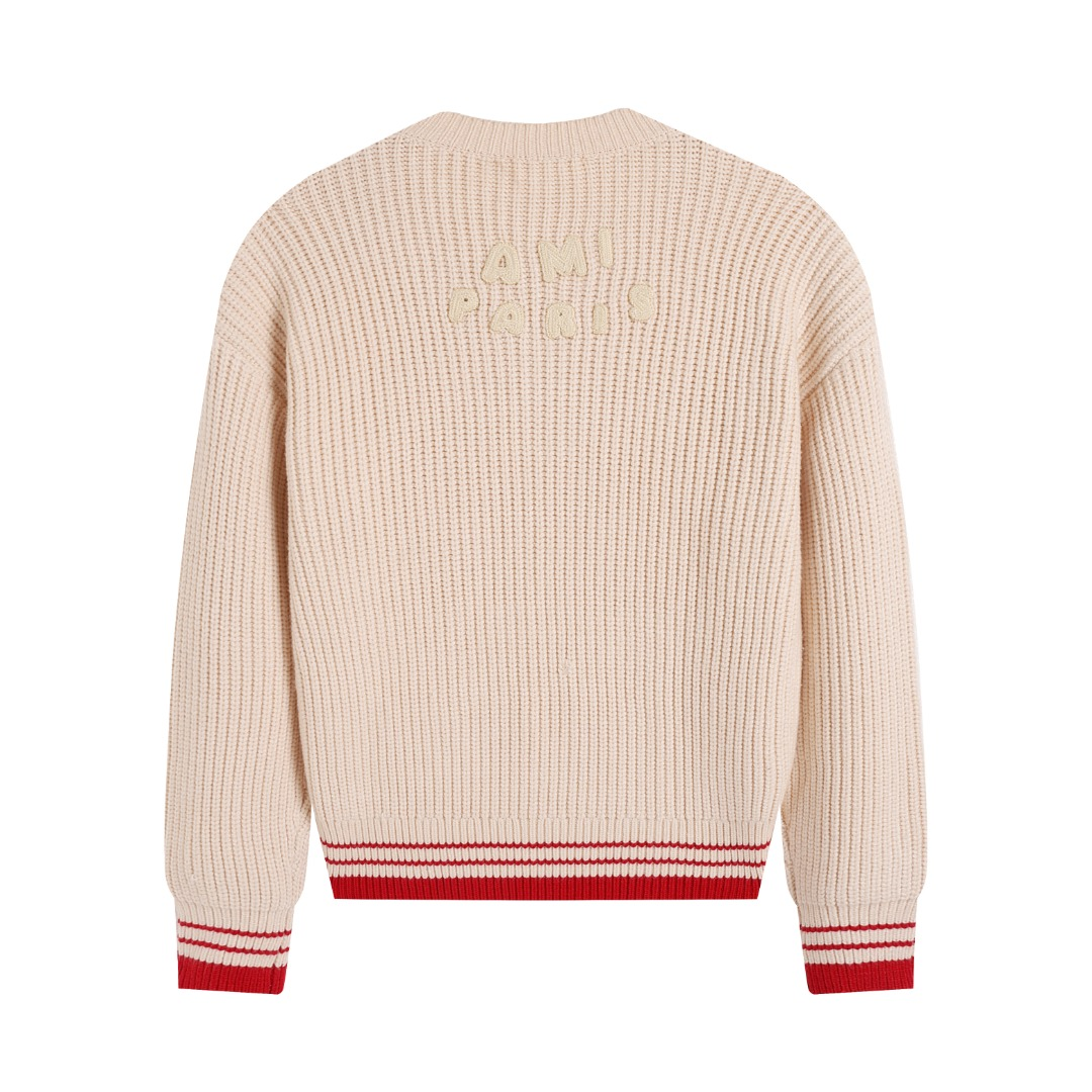 AMI PARIS Cotton and wool sweater