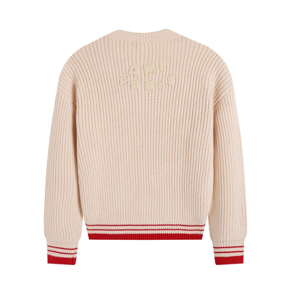 AMI PARIS Cotton and wool sweater