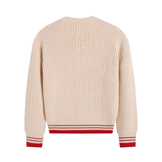 AMI PARIS Cotton and wool sweater