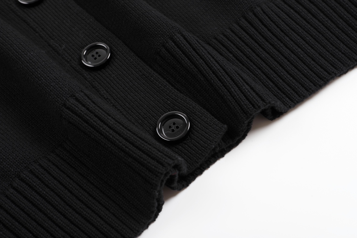 AMI PARIS Cotton and wool cardigan