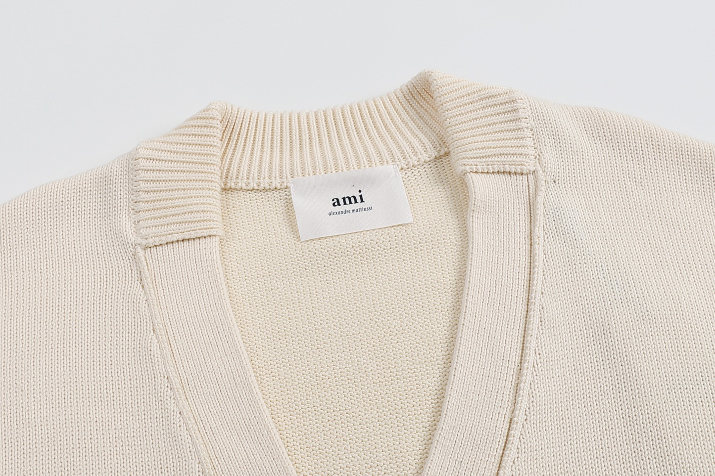AMI PARIS Cotton and wool sweater