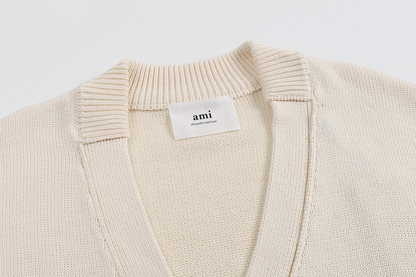 AMI PARIS Cotton and wool sweater